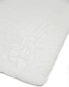 Royal Χαλί γούνινο Bunny White 1WH - 133x190 Διάδρομος 67 cm x 140 cm