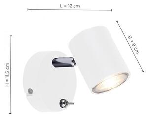 Leuchten Direkt 11941-16 - LED Επιτοίχιο σποτ TARIK 1xGU10/5W/230V