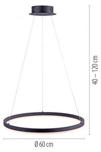 Paul Neuhaus 2382-13 - LED Dimmable πολύφωτο κρεμαστό TITUS LED/38,5W/230V