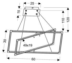 LED Πολύφωτο KSEROS LED/35W/230V