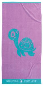 Πετσέτα Θαλάσσης Βαμβακερή 70x140εκ. Beach Towel 3764 Μέντα-Ροζ Greenwich Polo Club Junior