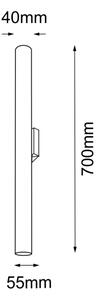 Amplex 8877 - Φωτιστικό τοίχου AKADI 2xGU10-MR11/15W/230V