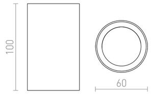 RED - Design Rendl - R12667 - Σποτ GAYA 1xGU10/35W/230V λευκό