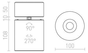 RED - Design Rendl - R12839 - LED Σποτ CONDU LED/20W/230V λευκό