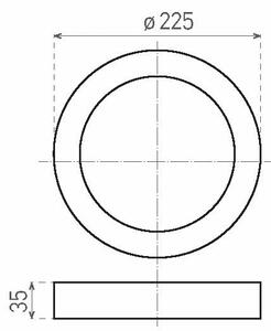 Φως οροφής LED LED/18W/230V