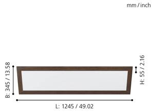 Eglo 99476 - LED Φωτιστικό οροφής PIGLIONASSO LED/32W/230V 345x1245 mm