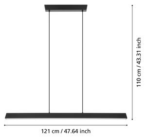 Eglo 99603 - LED RGBW Dimmable πολύφωτο κρεμαστό ράγα SIMOLARIS-Z LED/35W/230V