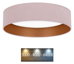 Brilagi - LED Φωτιστικό οροφής VELVET LED/24W/230V 3000/4000/6400K ροζ/χρυσό