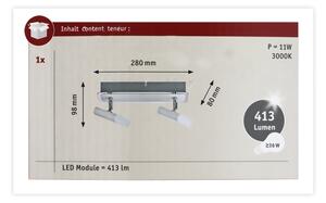 Paulmann 66635 - 2xLED/4,5W Φωτιστικό σποτ LAUNCHER 230V