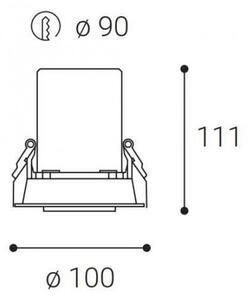 LED2 - Χωνευτό Φωτιστικό LED HIDE LED/20W/230V CRI 90 λευκό