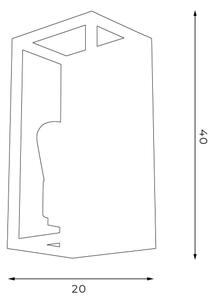 Φωτιστικό τοίχου FRAME 2xE27/60W/230V