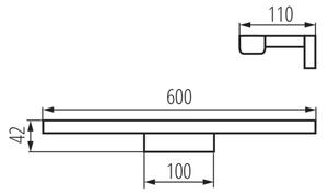 Kanlux 26687 - LED Φωτισμός καθρέπτη μπάνιου ASTEN LED/12W/230V IP44 λευκό