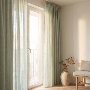 Κουρτίνα (140x270) Με Τρέσα Easy Home Harmonica Green