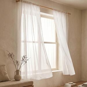 Κουρτίνα Παραθύρου (140x140) Με Τρέσα Easy Home Marimba White