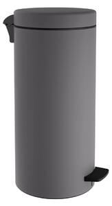 Κάδος Απορριμμάτων (Φ25x53) Pam & Co 25lt 2553 Matt Concrete Grey