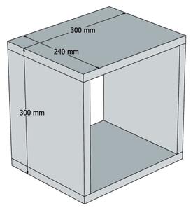 ΣΕΤ 5x Ράφια τοίχου BOX κίτρινο