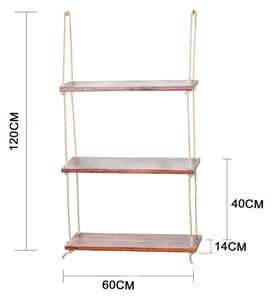 Κρεμαστό ράφι 120x60 cm έλατο