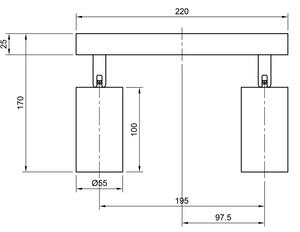 Φωτιστικό σποτ ANGIE 4xGU10/35W/230V λευκό