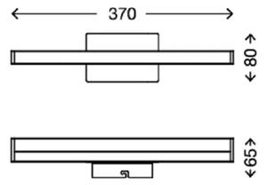 Briloner 2206-018 - Φωτιστικό καθρέφτη μπάνιου LED SPLASH LED/6W/230V IP23