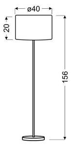 Επιδαπέδια λάμπα TIMBER 1xE27/60W/230V μπεζ/ματ χρώμιο