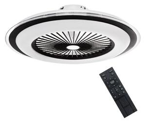 Brilagi - Φωτιστικό LED Dimmable με ανεμιστήρα RONDA LED/48W/230V μαύρο + RC