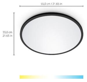 WiZ - LED Dimmable φωτιστικό οροφής SUPERSLIM LED/32W/230V μαύρο Wi-Fi