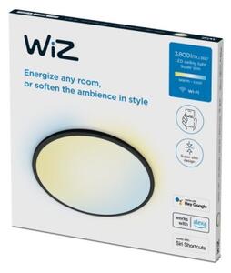 WiZ - LED Dimmable φωτιστικό οροφής SUPERSLIM LED/32W/230V μαύρο Wi-Fi