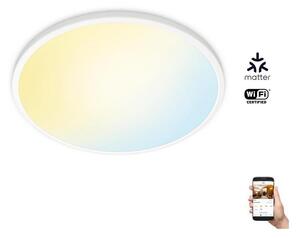 WiZ - LED Dimmable φωτιστικό οροφής SUPERSLIM LED/22W/230V λευκό Wi-Fi