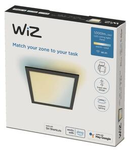 WiZ - LED Dimmable φωτιστικό οροφής SUPERSLIM LED/12W/230V μαύρο Wi-Fi