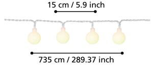 Eglo 900239 - Διακοσμητικά λαμπάκια LED εξωτερικού χώρου LIBISA 50xLED/0,066W/4,5V IP44