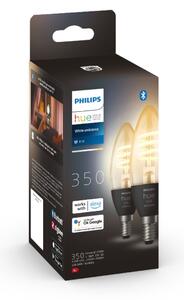 ΣΕΤ 2x LED Dimmable Λάμπες Philips Hue WHITE AMBIANCE E14/4,6W/230V