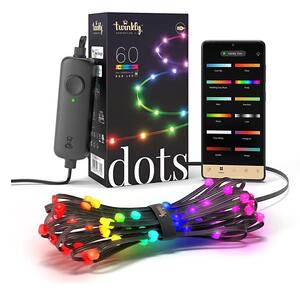 Twinkly TWD060STP-B - LED RGB Dimmable ταινία DOTS 60xLED 3 m Wi-Fi USB