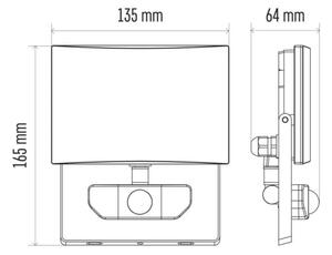 Προβολέας LED με αισθητήρα LED/20W/230V IP54