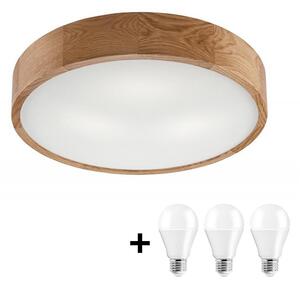 Φωτιστικό οροφής LED OAK 3xE27/10W/230V δρυς δ. 47 cm