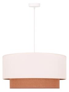 Duolla - Κρεμαστό φωτιστικό οροφής BOHO 1xE27/15W/230V μπεζ/καφέ