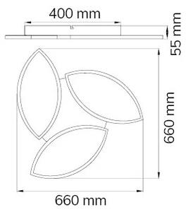 Wofi 9486.03.70.8680-LED RGBW Dimmable φωτιστικό οροφής LED/22W/230V Wi-Fi+RC