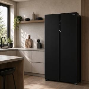Ψυγείο Side by Side Candy CHSBSO-6174B No Frost με Συνολική Χωρητικότητα 521L, Ενεργειακή Κλάση Ε και Ύψος 177cm