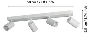 Eglo 900339 - Σποτ LED RGBW Dimmable με 4 φώτα TELIMBELA-Z 4xGU10/4,9W/230V