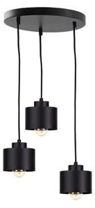 Κρεμαστό φωτιστικό οροφής SIMPLY BLACK 3xE27/60W/230V διάμετρος 32 cm