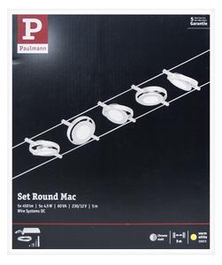 Paulmann 94414 - ΣΕΤ 5xLED/4,5W Φωτιστικό σποτ ROUNDMAC 230V χρώμιο