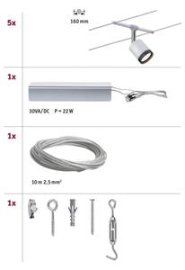 Paulmann 3981 - ΣΕΤ 5xLED/4W Φωτιστικό σποτ TUBE 230V