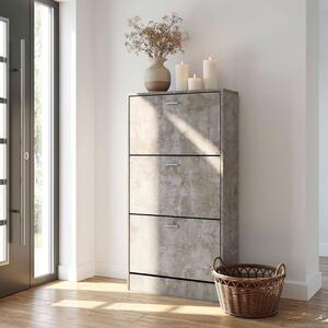 Παπουτσοθήκη Με 3 Ράφια/18 Θέσεων (63x24x120) Spitishop Slimline Cement
