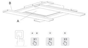 Trio - LED Dimmable φωτιστικό οροφής BELFAST LED/18W/230V + LED/14W