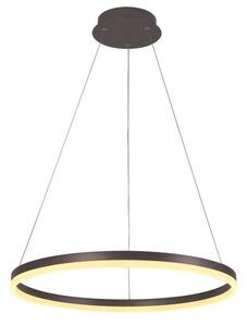 Brilagi - Led Dimmable κρεμαστό φωτιστικό οροφής CIRCLE LED/42W/230V 3000-6500K καφέ + RC