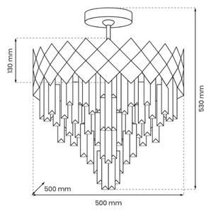 Κρεμαστό φωτιστικό CARISMA 9xE14/40W/230V χρυσαφί