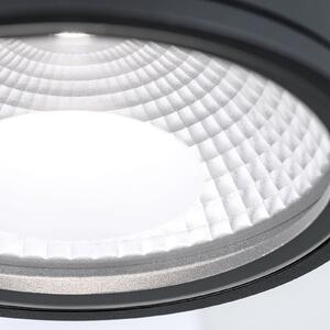 Προβολέας οροφής LED Sputnik IP65 Ø 14,5 cm μαύρο