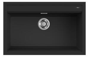 Νεροχύτης κουζίνας BEST 130 Black 86 ELLECI 79x51cm