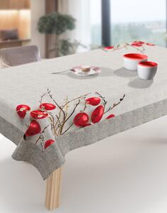 Πασχαλινό Τραπεζομάντηλο Easter 17 red 145x180 Saint Clair 100% Polyester