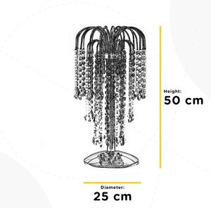 ONLI - Eπιτραπέζια λάμπα PIOGGIA 2xE14/6W/230V 50 cm χρώμιο