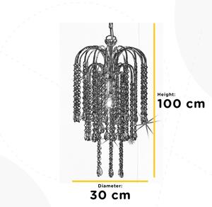 ONLI - Κρεμαστό φωτιστικό οροφής PIOGGIA 1xE27/22W/230V χρώμιο